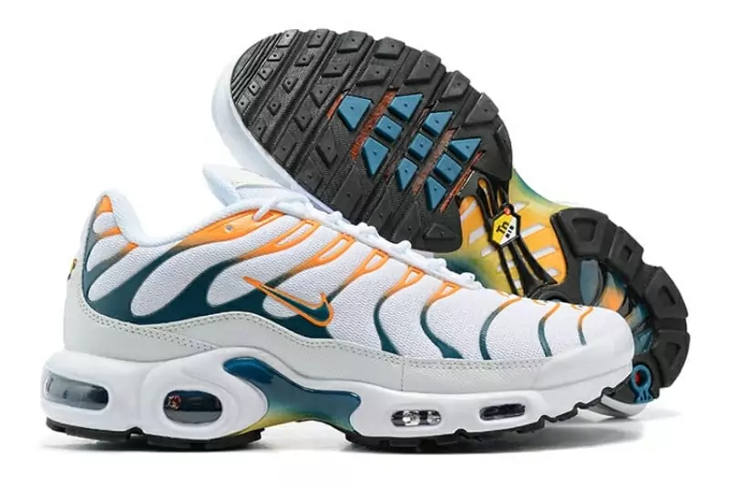 nike air max plus tn blue white jaune4